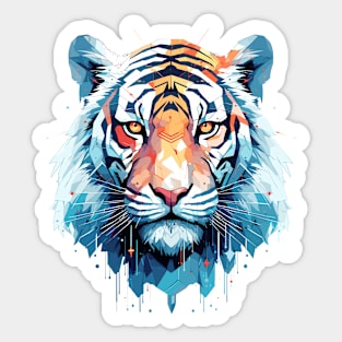 Tiger Animal Freedom World Wildlife Wonder Abstract Sticker